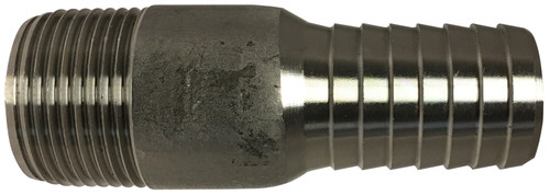 Midland Metal 973947SS Adapter, 1/2 in Insert x 1/2 in MIP, Stainless Steel, 150 lb