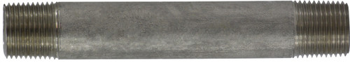Midland Metal 49045 Welded Pipe Nipple, 3/8 in MPT x 3/8 in MPT, 3-1/2 in L, Stainless Steel, SCH 40 Schedule