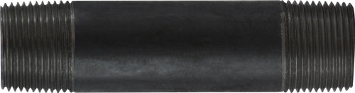 Midland Metal 57109 Welded Pipe Nipple, 1 in MPT x 1 in MPT, 6 in L, Steel, Black, SCH 40 Schedule