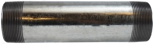 Midland Metal 56173 Welded Pipe Nipple, 2 in MPT x 2 in MPT, 11 in L, Steel, Galvanized, SCH 40 Schedule