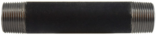 Midland Metal 59100SMLS Seamless Pipe Nipple, 1 in MPT x 1 in MPT, 1-1/2 in L, Steel, Black, SCH 80 Schedule