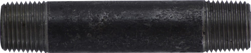 Midland Metal 59060SMLSXX Seamless Pipe Nipple, 1/2 in MPT x 1/2 in MPT, Close L, Steel, Black, XXH Schedule
