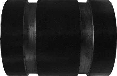 Midland Metal 59207V Seamless Pipe Nipple, 3 in Grooved x 3 in Grooved, 6 in L, Steel, Black, SCH 80 Schedule