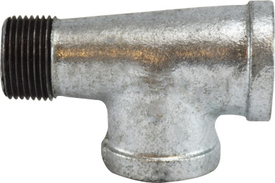 Midland Metal 64363 Street Tee, 1/2 in Male Threaded x 1/2 in Female Threaded x 1/2 in Female Threaded, Iron