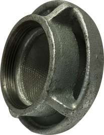 Midland Metal 21178 Mushroom Vent Cap, 2 in FPT, Iron, Galvanized, 150 lb