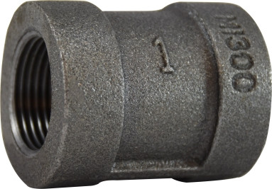 Midland Metal 69418 Pipe Coupling, 2 in FPT x 2 in FPT, Iron, Black, XH Schedule, 300 lb