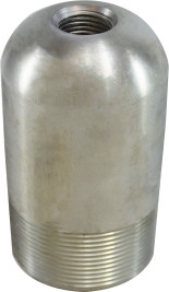 Midland Metal 90215 Bull Plug with 1/4 Tap, 3 in MPT, Steel, XH Schedule