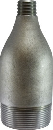 Midland Metal 93121 Swage Nipple, 2 in MPT x 1 in MPT, Steel, SCH 40 Schedule