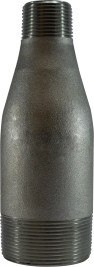 Midland Metal 92102 Swage Nipple, 1/2 in MPT x 1/4 in MPT, Steel, SCH 80/XXH Schedule