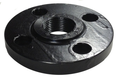 Midland Metal 107065 Raised Face Flange, 2 in Threaded, Steel, 4 -Bolt Hole, 150 lb