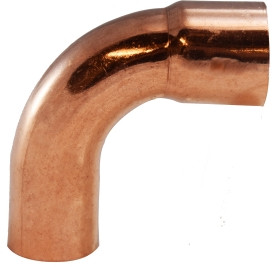 Midland Metal 77157 Long-Turn Street Elbows, Copper Sweat Fittings, 3/4 90 Long Turn St Ell Ftg x C, Nipples and Fittings