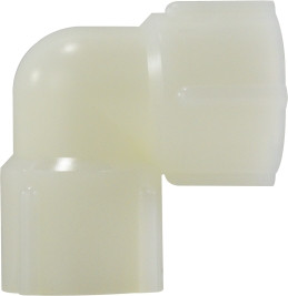 Midland Metal 28704W Elbow, Plastic Pipe Fittings, 3/4 White Nylon Elbow, Plastic Fittings