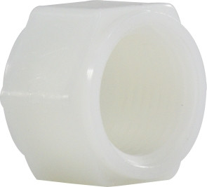 Midland Metal 28640W Cap, 1/4 in FPT, Nylon, White, 125