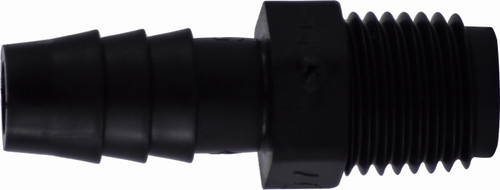 Midland Metal 33012B Adapter, 3/8 in Hose Barbed x 1/4 in MIP, Polyethylene
