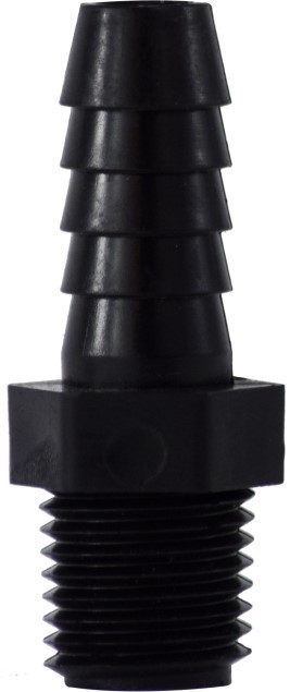 Midland Metal 33023P Adapter, 3/4 in Hose Barbed x 3/4 in MIP, Polypropylene