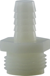 Midland Metal 31040 Garden Hose Adapter, 1/2 in Hose Barbed x 1/2 in MGH, Nylon