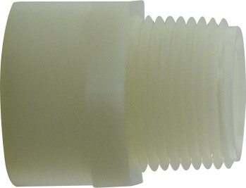 Midland Metal 31093 Garden Hose Adapter, 3/4 in FGH x 3/4 in MPT, Nylon