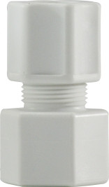 Midland Metal 17158P Female Connectors, Plastic Compression, 1/2 x 3/8 Compxfip Polyprop Adpt, Plastic Fittings