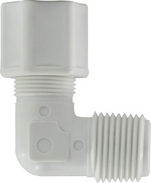 Midland Metal 17238P Male Elbows, Plastic Compression, 1/2 x 1/2 Compxmip Polyprop Elb, Plastic Fittings