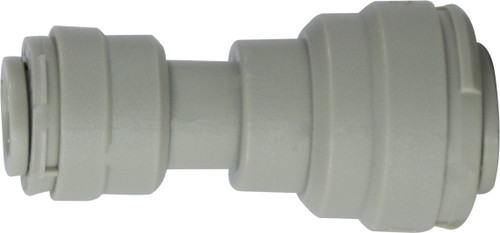 Midland Metal 20758P Reducing Union, 1/2 in Push-In Tube x 3/8 in Push-In Tube, Plastic