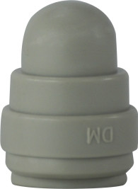 Midland Metal 20927P Tube End Stop, 3/8 in Push-In, Polypropylene