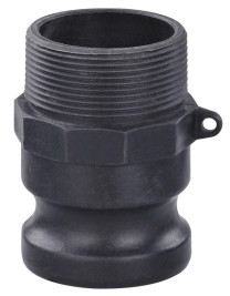 Midland Metal 35967 Cam and Groove Adapter, 3 in Type F x 3 in MNPT, Polypropylene