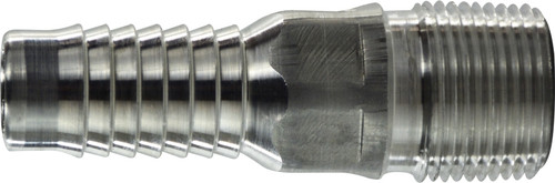 Midland Metal 973625 Combination King Nipple, 2 in Hose Barbed x 2 in MPT, Aluminum