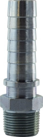 Midland Metal 73045 High Pressure Hose Stem, 1 in Tube OD x 1 in Hose Barbed