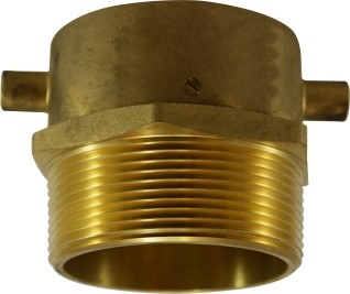 Midland Metal 444112 Swivel Adapter with Lug, 2-1/2 in MNST x 2-1/2 in MNPT, Brass