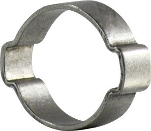 Midland Metal 1510011 2-Ear Hose Clamp, 13/16 in Nominal, Stainless Steel