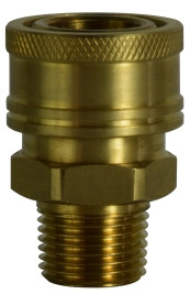 Midland Metal 86032 Quick Disconnect Straight Through Coupler, 1/2 in, MPT