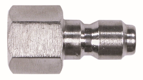 Midland Metal 86045SS Quick Disconnect Straight Through Plug, 1/4 in, FPT