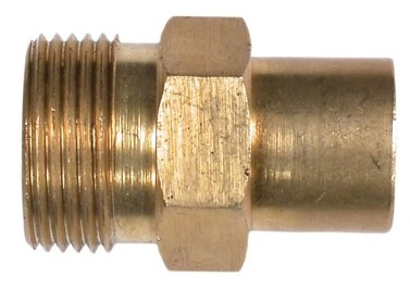 Midland Metal 86005 Quick Disconnect High Pressure Coupling, M22 Metric Screw x 1/4 in FNPT, Brass