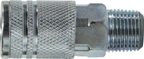 Midland Metal 28553S Industrial Interchange Coupler, 3/8 in MIP, Steel