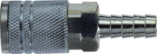 Midland Metal 28562S Industrial Interchange Coupler, 1/4 in Hose Barbed, Steel