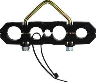 HOSE HOLDER V BOLT 4 HOLE V BOLT W CABLE TIE - 39416