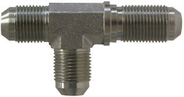 Midland Metal 270410 Bulkhead Run Tee, 7/8 in 37 deg JIC Flared x 7/8 in 37 deg JIC Flared x 7/8 in, Steel