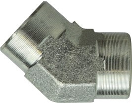 Midland Metal 55058 45 deg Elbow, 1/2 in Female Pipe x 1/2 in Female Pipe, Steel