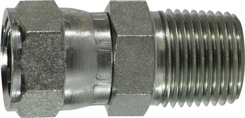 Midland Metal 650586 Adapter, 1/2 in JIC x 3/8 in MPT, Steel