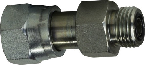 Midland Metal FSO240664 Connector, 11/16 in Female ORFS x 9/16 in Male ORFS, Steel