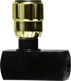 Midland Metal MM-FC Series MMFC4NPT High Pressure Flow Control Valve, 1/4 in Nominal, FNPT Connection, 0 to 42 gpm