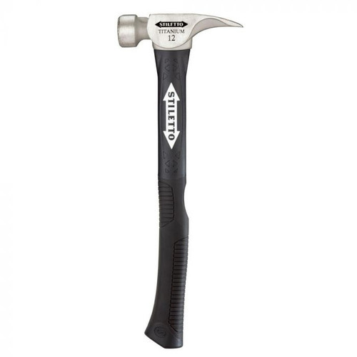Empire TI12SC-F 12 oz Titanium Smooth Face Hammer with 18 in. Hybrid Fiberglass Handle