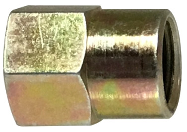 Midland Metal 36340 Adapter, 1/4-28 x 1/8-27 Thread, FPT x NPTF Thread, 1/2 in Hex, Steel, 0.65 in OAL