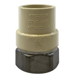 Midland Metal 35407SS Adapter, 1-1/2 in CPVC x 1-1/2 in Female IPS, Stainless Steel