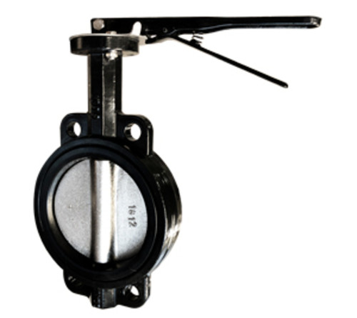 Midland Metal 9650L2 Butterfly Valve, 2 in Nominal, Flangeless, Ductile Iron Body