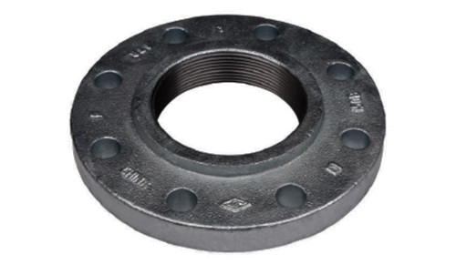 Midland Metal 108072 Companion Flange, 8 in Threaded x 8 in Threaded, Iron, Black, 8 -Bolt Hole, 150 lb