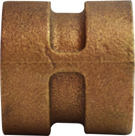 Midland Metal 43417 Coupling, 1-1/2 in FPT x 1-1/2 in FPT, Bronze
