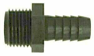 Midland Metal 33013P Adapter, 3/8 in Hose Barbed x 3/8 in, Polypropylene