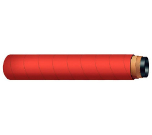 Buchanan Rubber PDR-600 Petroleum Discharge Hose, 100 ft L, 150 psi, Rubber Tube, Red