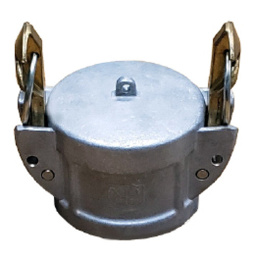Buchanan Rubber CDCSL-400-A1 Cam and Groove Self-Locking Dust Cap, 4 in Type DC, Aluminum